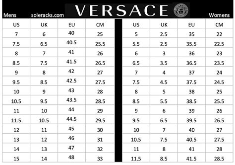 versace shoes fit big or small|Versace shoes size chart uk.